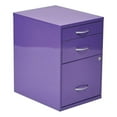 thumbnail image 1 of Scranton & Co 22" Modern Metal Pencil Box Storage File Cabinet in Purple, 1 of 8