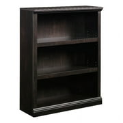 Scranton & Co 3 Shelves Transitional Wood Bookcase in Estate Black