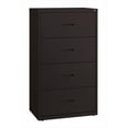 thumbnail image 1 of Scranton & Co 30" 4-Drawer Modern Metal Lateral Filing Cabinet in Black, 1 of 5
