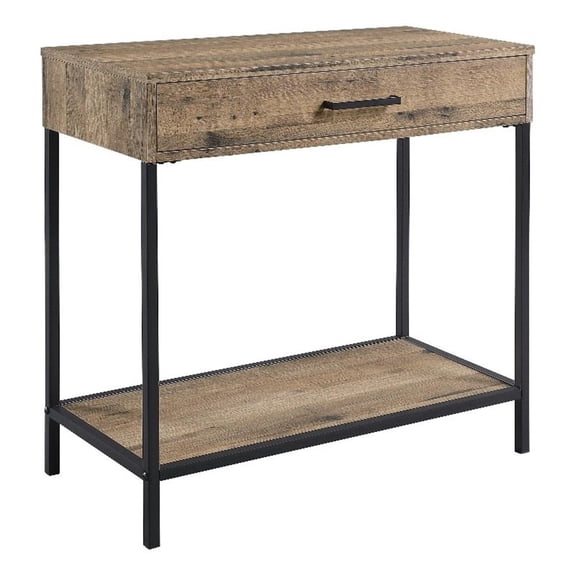 Scranton & Co 30" Foyer Accent Table in Salvage Oak with Drawer