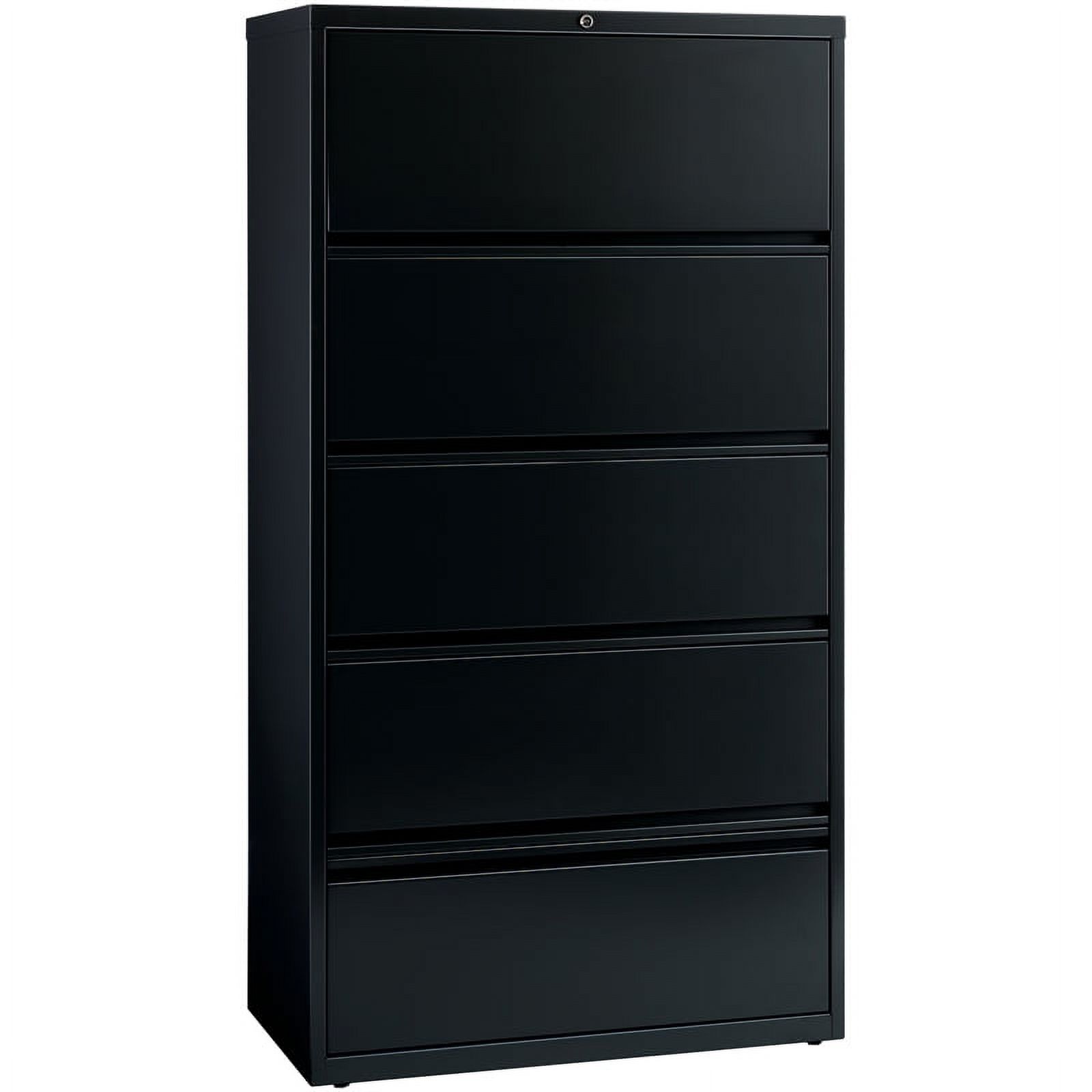 Scranton & Co 36" 5-Drawer Contemporary Metal Lateral File Cabinet in Black - image 1 of 2