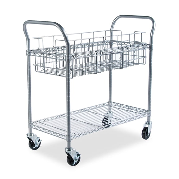 Scranton & Co 36"W Wire File Cart