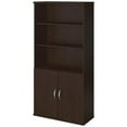 thumbnail image 1 of Scranton & Co 36W Bookcase with Doors in Mocha Cherry, 1 of 3