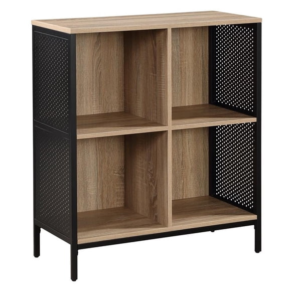 Scranton & Co 4-Cube Storage Bookcase in River Oak - 29"Wx13.5"Dx34"H