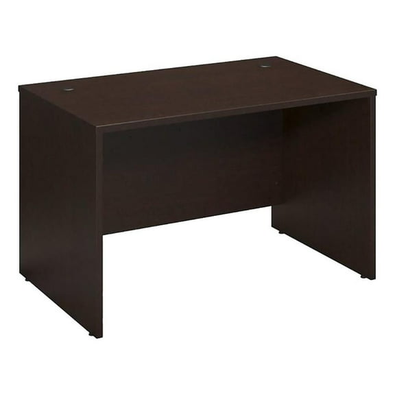 Scranton & Co 48"x30" Transitional Engineered Wood Shell Desk in Mocha Cherry