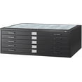 thumbnail image 1 of Scranton & Co 5 Drawers Modern Metal Flat Files Cabinet in Black, 1 of 3