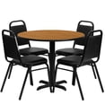 thumbnail image 1 of Scranton & Co 5 Piece Laminate Table Set in Black and Natural, 1 of 2