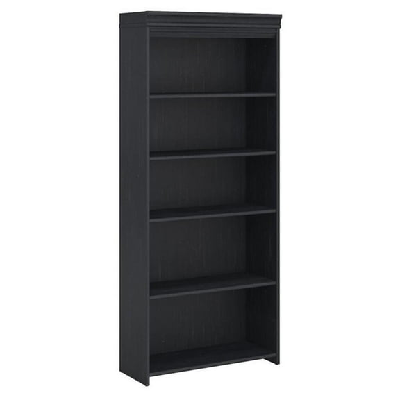 Scranton & Co 5 Shelf Bookcase in Antique Black