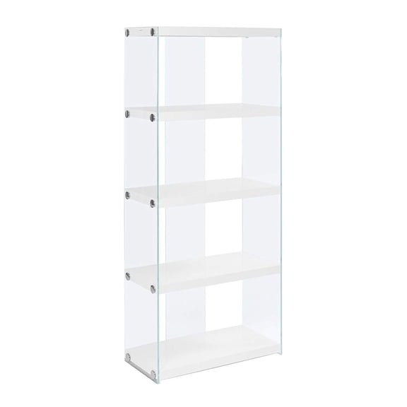 Scranton & Co 60" Bookcase in Glossy White