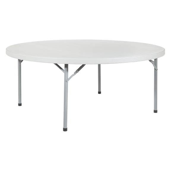 Scranton & Co 71" Resin Round Multi Purpose Table