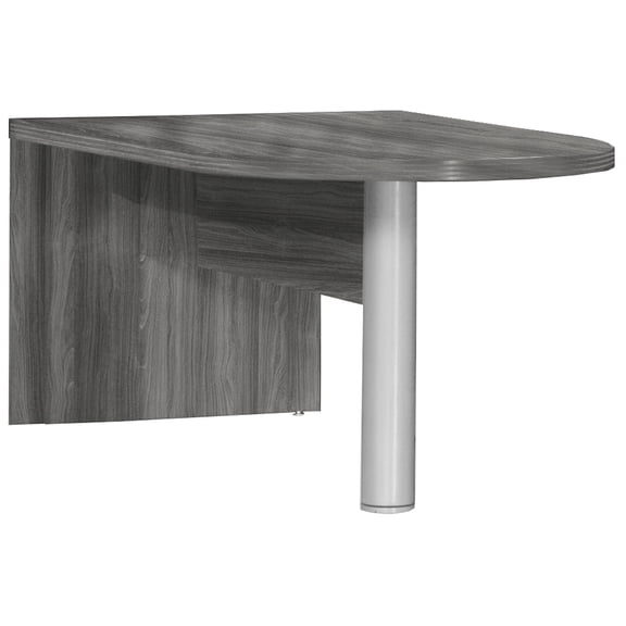 Scranton & Co 72" Freestanding Peninsula in Gray Steel