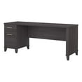thumbnail image 1 of Scranton & Co 72" Transitional Engineered Wood Office Desk with Drawers in Gray, 1 of 7