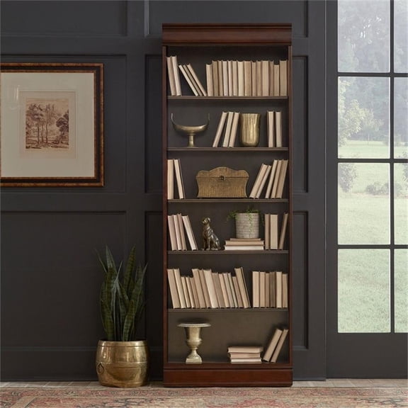 Scranton & Co 84 Inch Jr Executive Bookcase with Cognac Finish