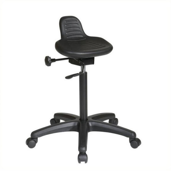 Scranton & Co Adjustable Drafting Chair in Black