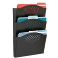 thumbnail image 1 of Scranton & Co Black Triple Letter Size Steel Wall File, 1 of 2