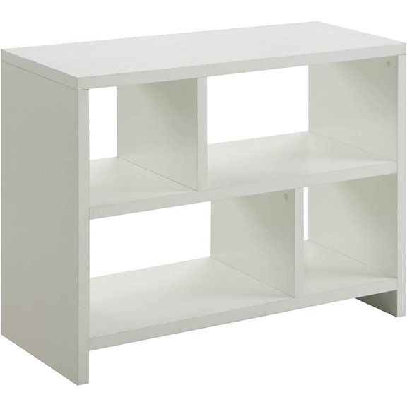 Scranton & Co Bookend Console Table in White