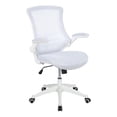 thumbnail image 1 of Scranton & Co Contemporary Mesh Fabric Mid Back Swivel Office Chair in White, 1 of 5