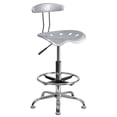thumbnail image 1 of Scranton & Co Drafting Chair in Silver and Chrome, 1 of 8