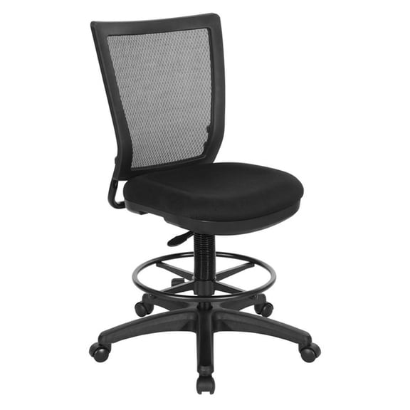 Scranton & Co Drafting Chair with ProGrid Mesh Back and Padded Seat
