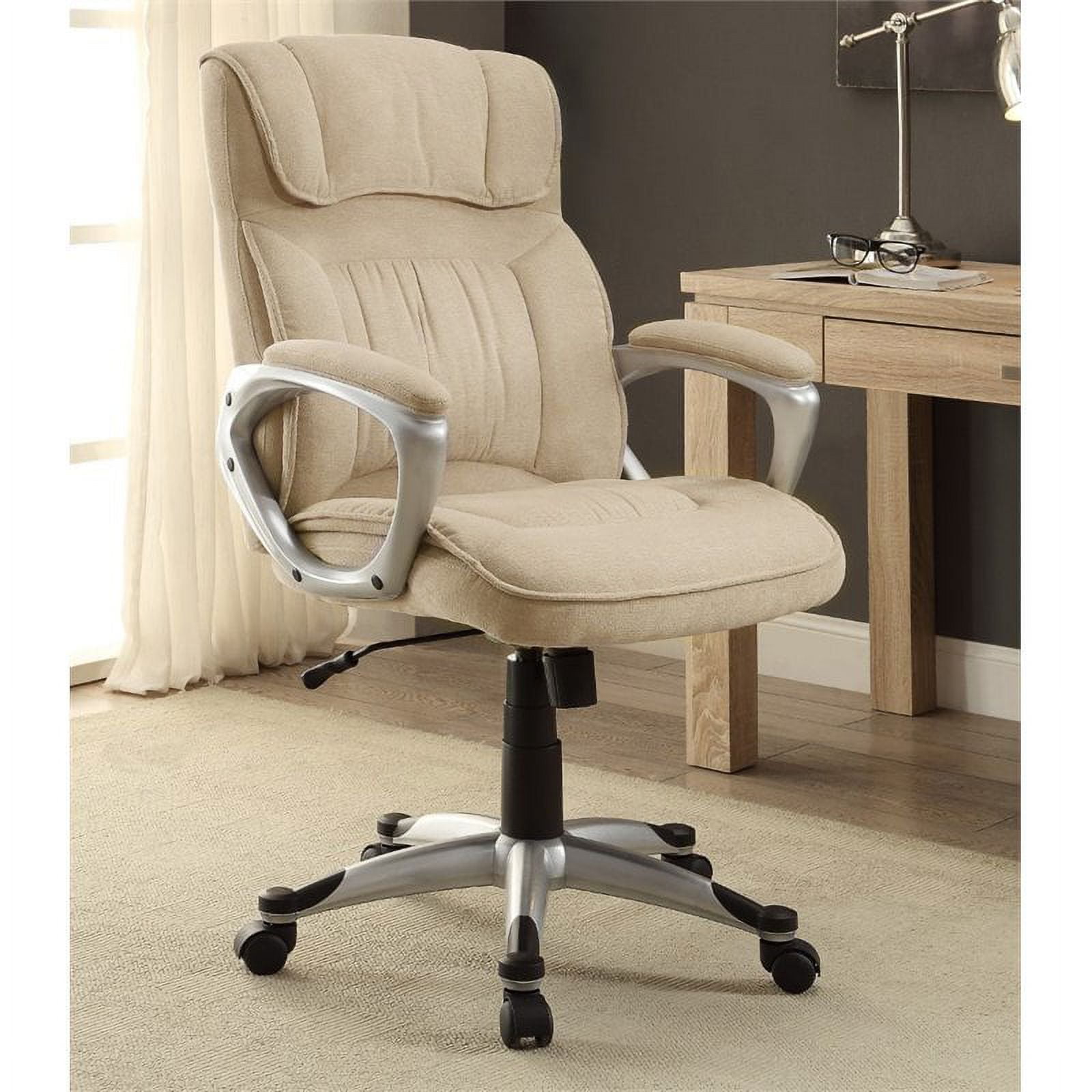 Scranton Co Executive Office Chair in Fawn Tan Linen