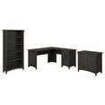 thumbnail image 1 of Scranton & Co Furniture Salinas L Shaped Desk with Storage Set in Vintage Black, 1 of 7
