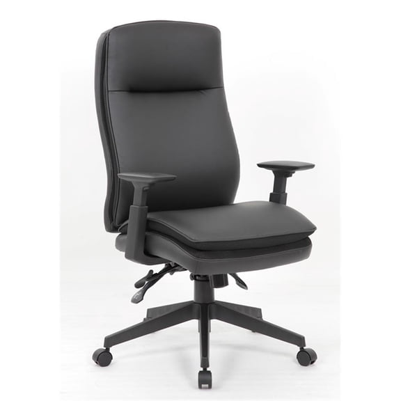 Scranton & Co High Back Executive Chair with 3-Paddle Tilt in Black