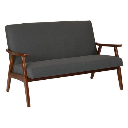 Scranton & Co Loveseat in Charcoal