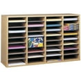 thumbnail image 1 of Scranton & Co Medium Oak 36 Compartment Wood Adjustable File Organizer, 1 of 1