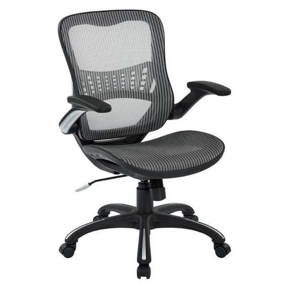 Scranton & Co Mesh Seat Managers Chair in Gray