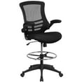 thumbnail image 1 of Scranton & Co Mid Back Mesh Drafting Chair in Black, 1 of 4