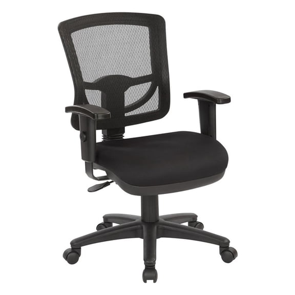 Scranton & Co ProGrid Mesh Back Task Chair in Black FreeFlex Fabric