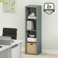thumbnail image 1 of Scranton & Co Reversible 4-Cube Bookcase with Thick Frame in Sage Green, 1 of 6