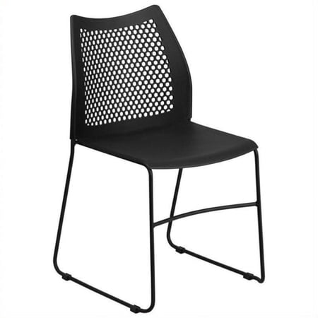 Scranton & Co Sled Base Stacking Chair in Orange