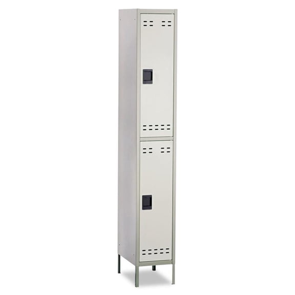 Scranton & Co Steel Double Tier Locker in Gray