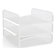 thumbnail image 1 of Scranton & Co Steel Metal Desk Organizer with 3 Interlocking Trays in White, 1 of 20