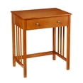 thumbnail image 1 of Scranton & Co Transitional Wood Desk with Sliding Keyboard Tray in Oak Brown, 1 of 7