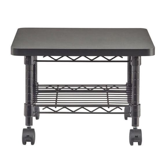 Scranton & Co Under-Desk Printer Stand in Black