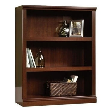 Scranton &amp; Co 3 Shelf Wood Bookcase in Select Cherry