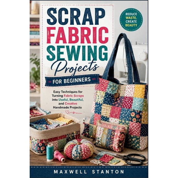 Scrap Fabric Sewing Projects for Beginners: Easy Techniques for Turning Fabric Scraps into Useful, Beautiful, and Creati, (Paperback)