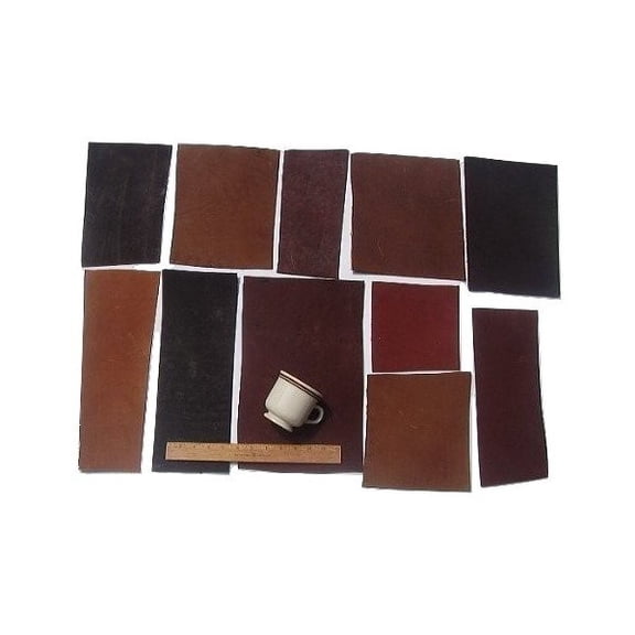 Scrap Lace Leather Cowhide Mixed Rectangular Pieces 4 SF 2 lbs