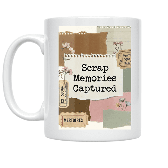 Scrap Memories Captured Design - Scrapbook Enthusiast - 11 oz Ceramic Coffee Mug