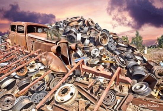 Scrap Pile of Time Canvas Art - Robert Michaels (19 x 13)
