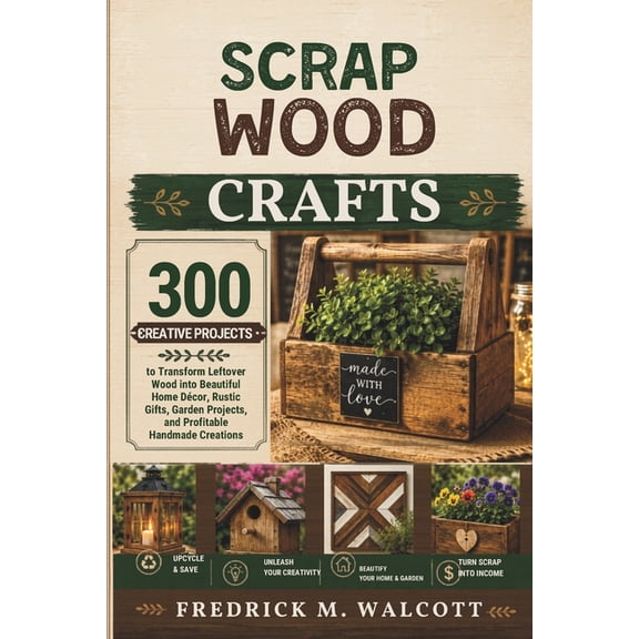 Scrap Wood Crafts: 300 Creative Projects to Transform Leftover Wood into Beautiful Home Dcor, Rustic Gifts, Garden Proj, (Paperback)