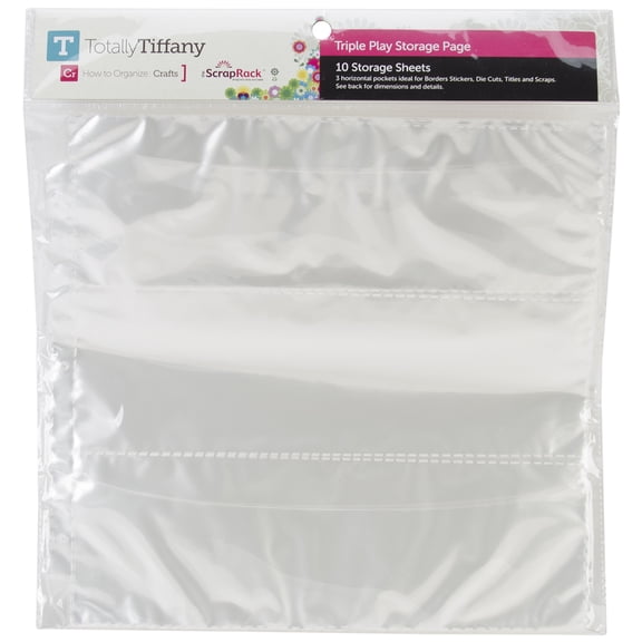 ScrapRack Basic Storage Pages 10/Pkg-Triple Play