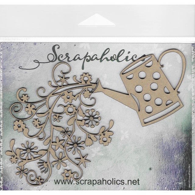 Scrapaholics Laser Cut Chipboard 2mm Thick Watering Can, 6 inch X3.5