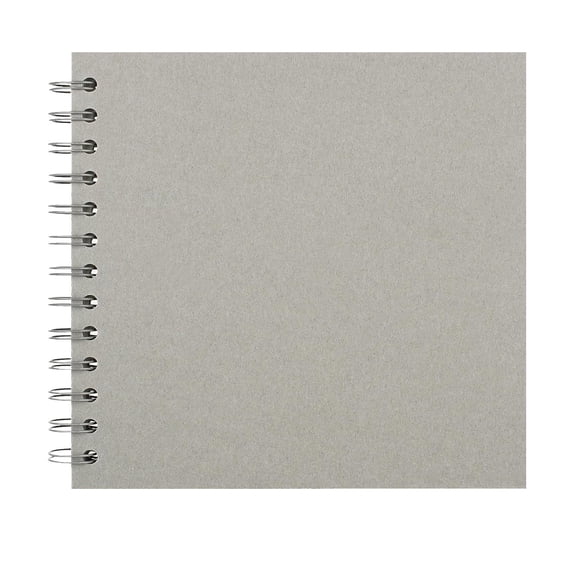 Scrapbook,7x7 Inch DIY Scrapbook Album Hardcover Kraft Paper Scrap Book Photo Albums 40 Pages,20 Sheets,Perfect for Photos Memory Book for Family,Wedding,Birthday and Holiday Gifts(Grey)