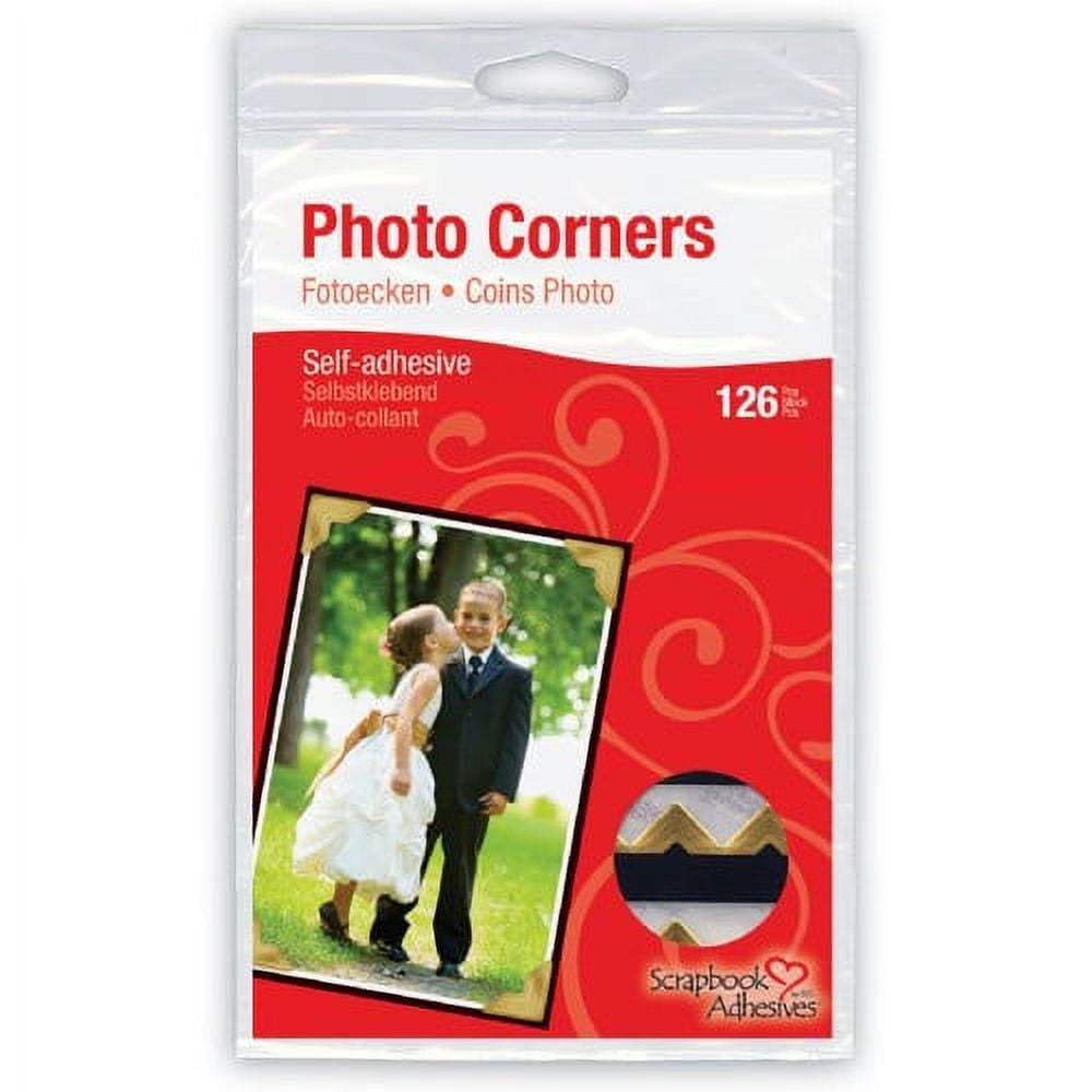 Scrapbook Adhesives Paper Photo Corners SelfAdhesive 108/Pk.5" Gold