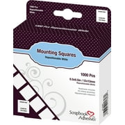 Scrapbook Adhesives by 3L Mounting Squares Clear Double Sided 0.5", 1000 pieces Count