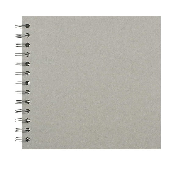 Scrapbook Album, Notebook, Qyaukm 1Pc Scrapbook 7 X 7 Inch Diy Scrapbook Album 20 Pages Hardcover Kraft Paper Scrap Book Photo Albums Memory Book for Wedding and Anniversary Family (Grey)