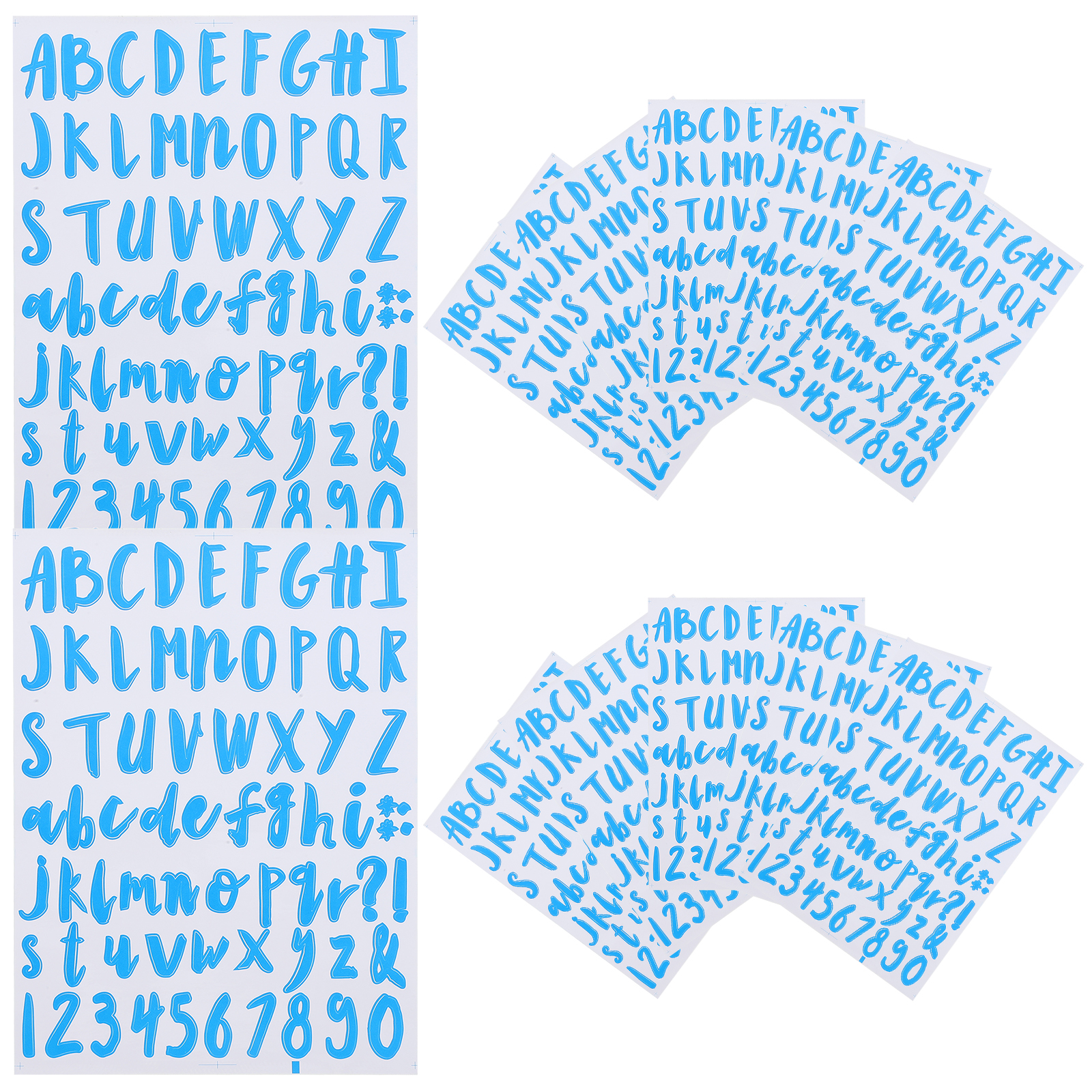 Scrapbook Alphabet Stickers Alphanumeric Trash Can Selfadhesive Letter